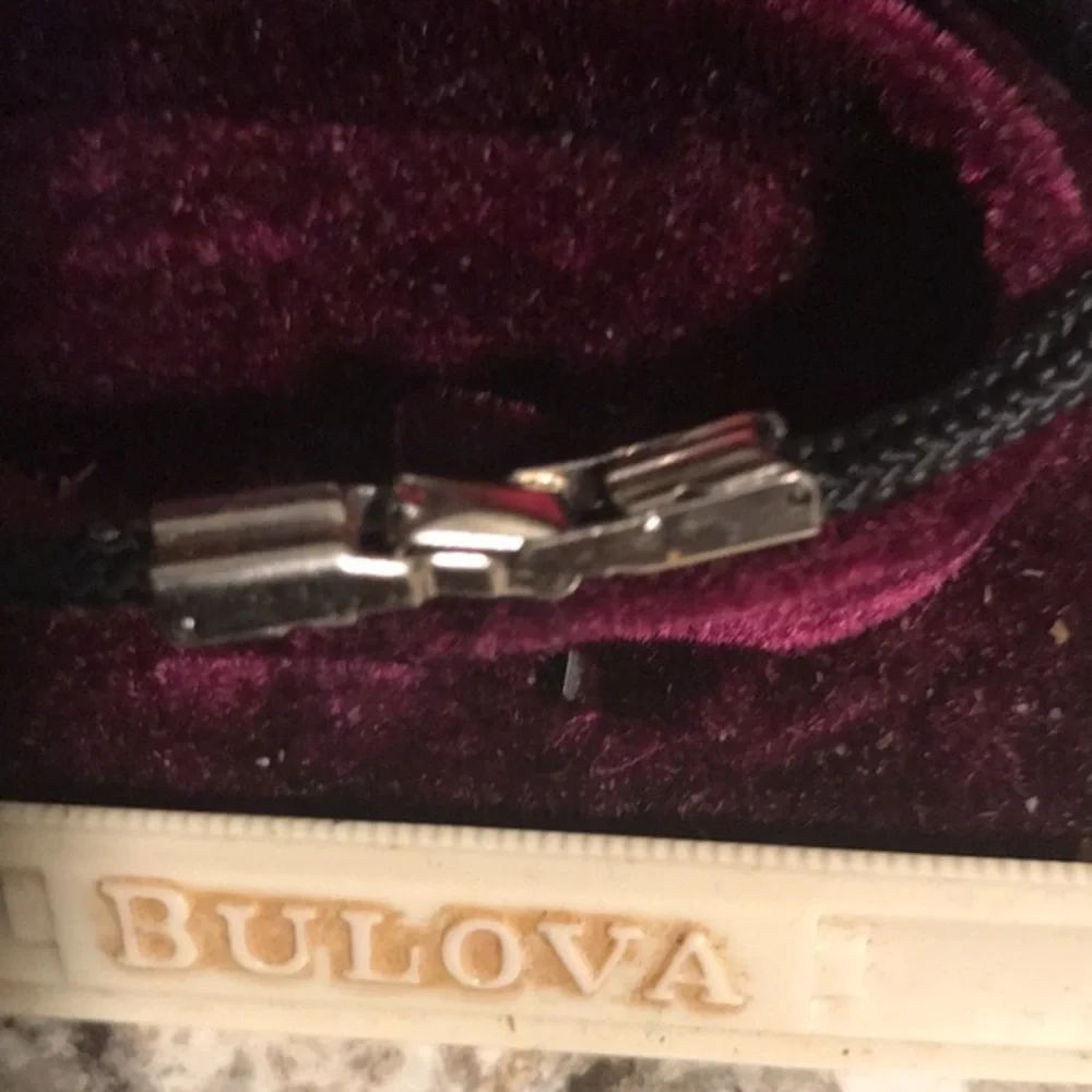 1920 Art Deco Bulova Watch with Ruby Bejeweled Case and Authentic Box